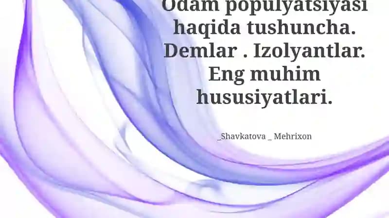Geografik va Reproduktiv Izolyatsiyalar