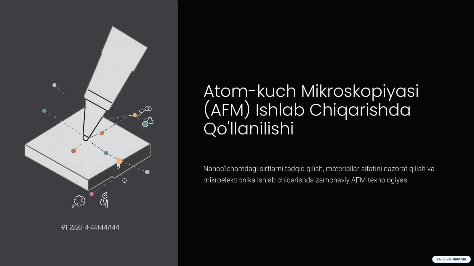 Atom-kuch Mikroskopiyasi (AFM) Ishlab Chiqarishda Qo'llanilishi