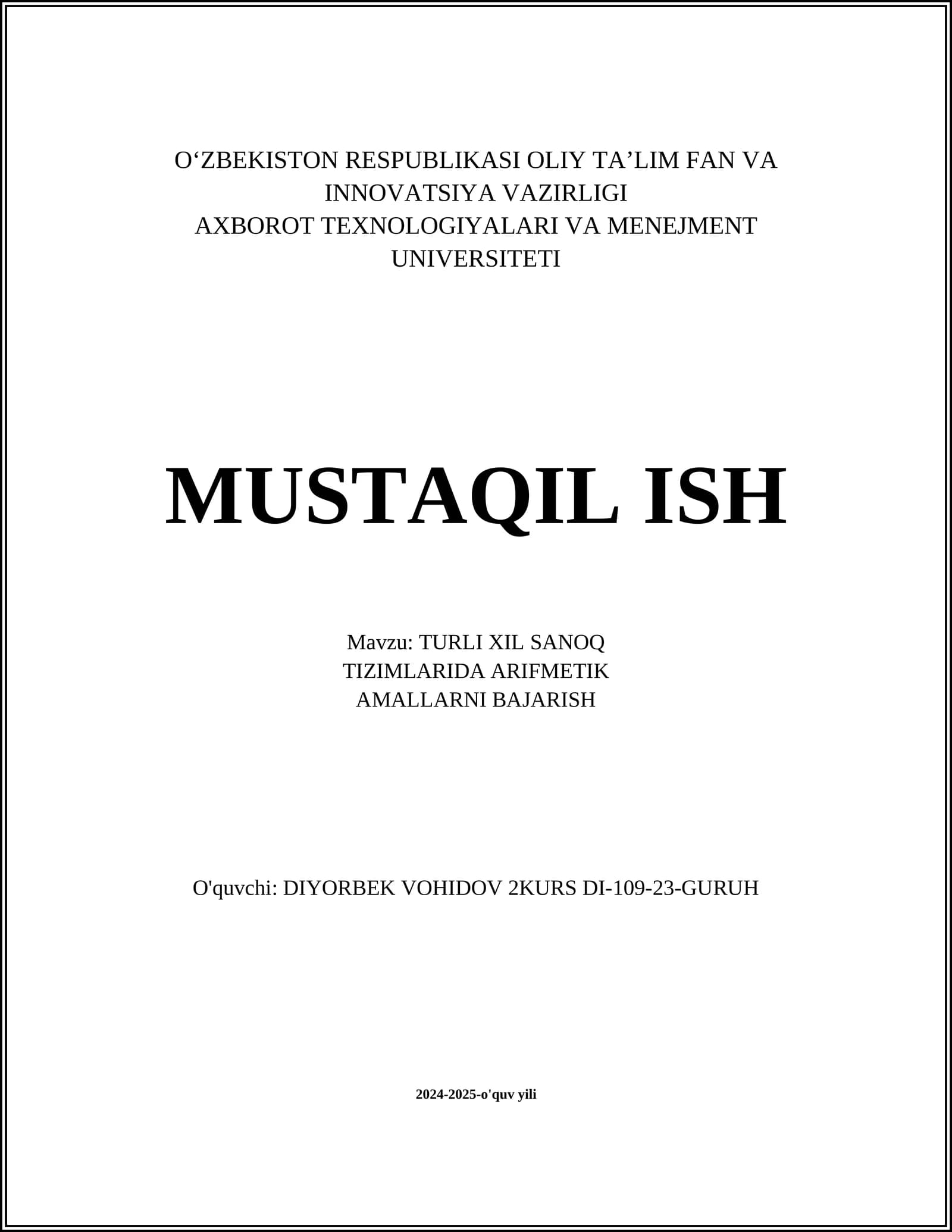 Ikilik sanoq tizimi