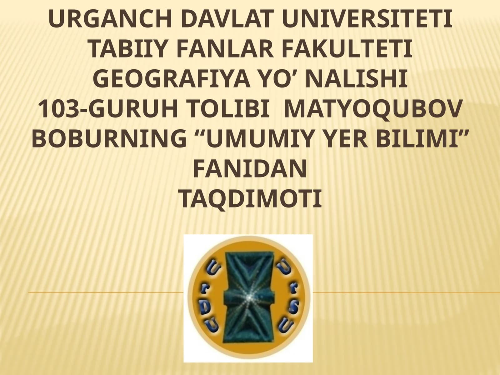Umumiy yer bilimi fanidan daryolar va ularning ahamiyati
