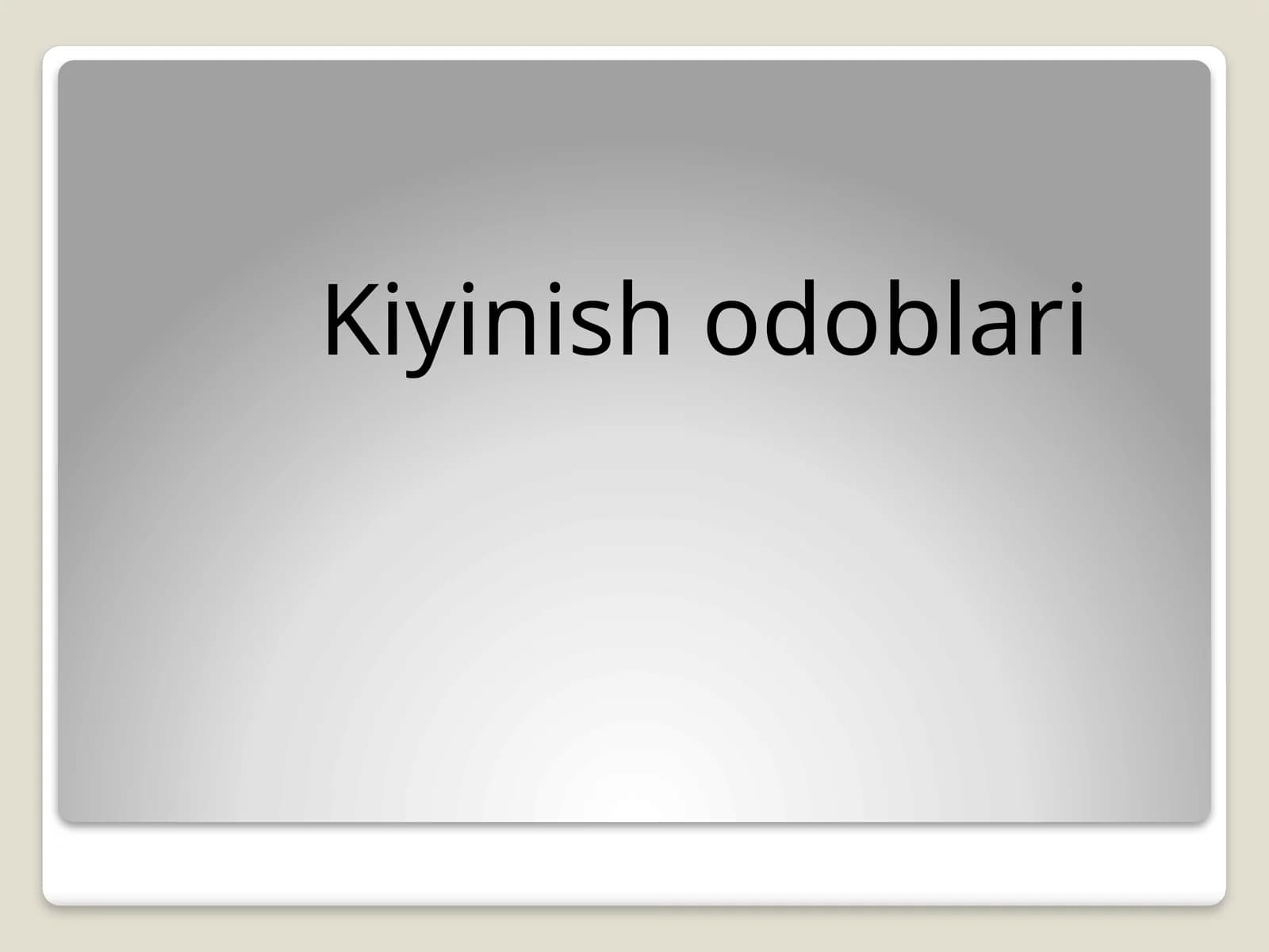 Kiyinish odoblari