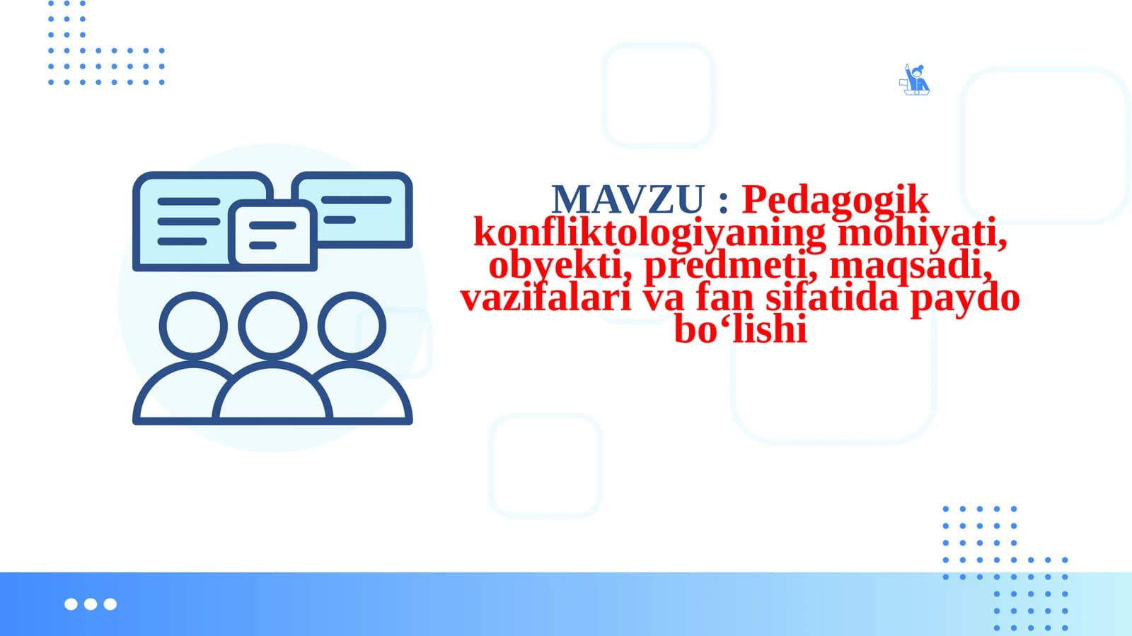 Pedagogik konfliktologiyaning mohiyati, obyekti, predmeti, maqsadi, vazifalari va fansifatidapaydobo‘lishi