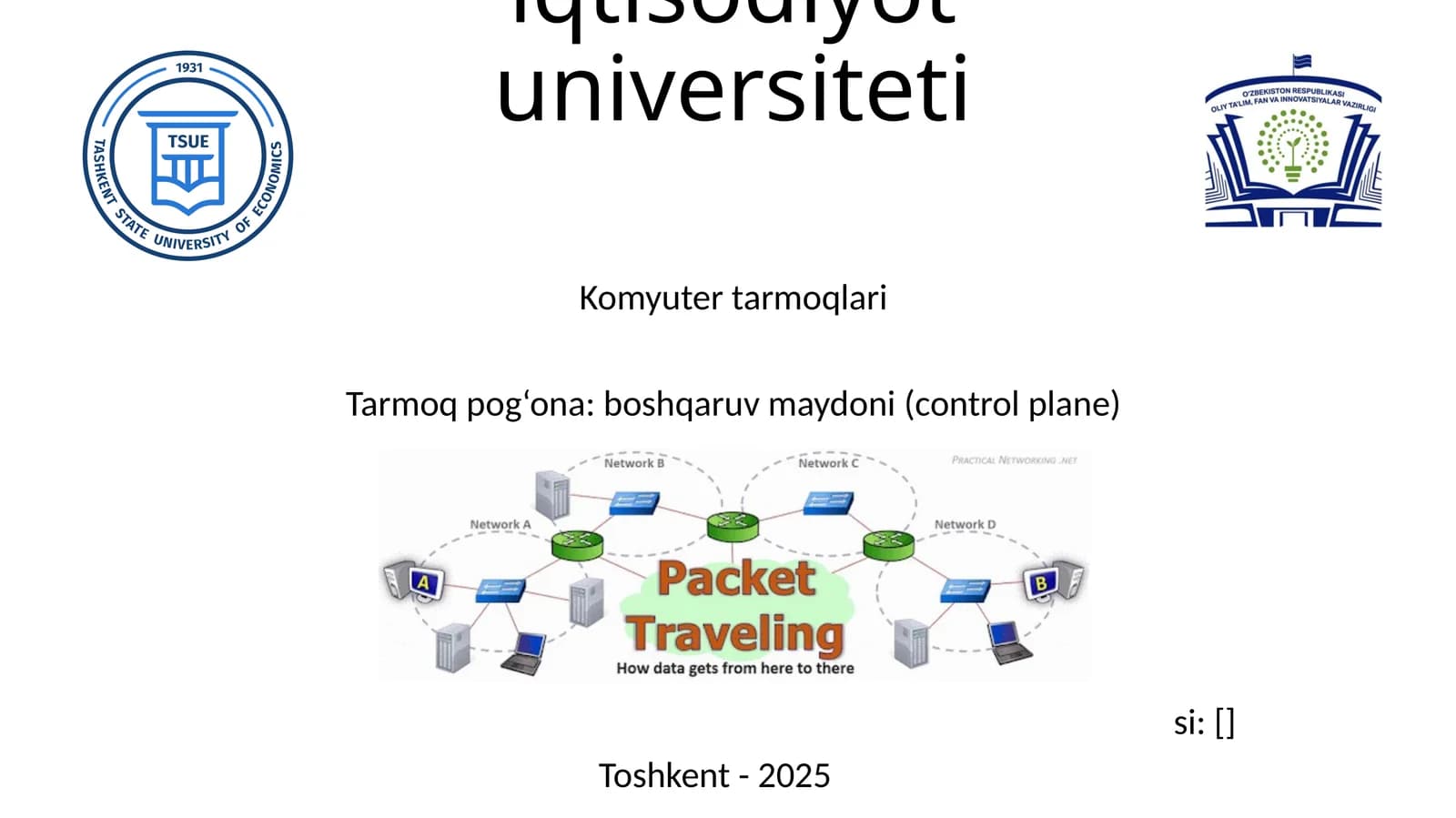 Tarmoq-pog’onasi:boshqaruvmaydoni