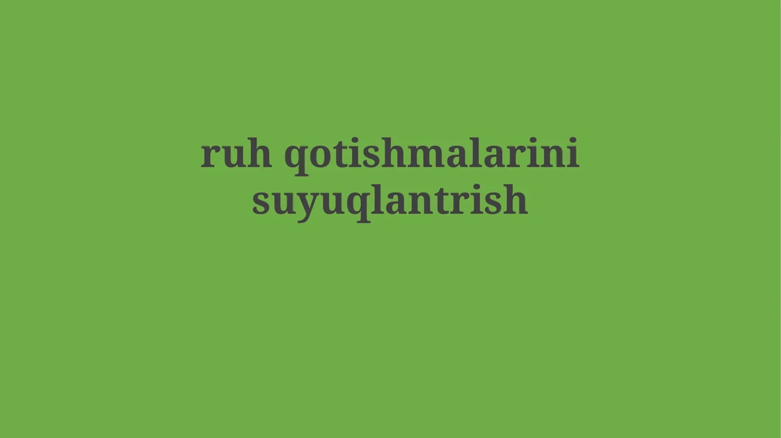 Qon quyqalarining suyulishi