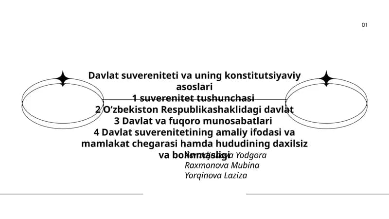 Davlat suvereniteti va uning konstitutsiyaviy asoslari