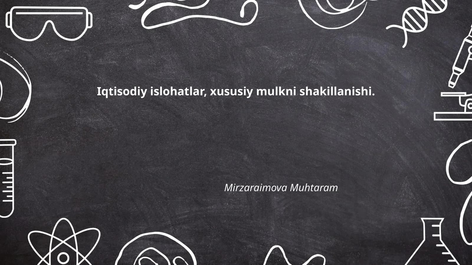 Iqtisodiy islohatlar, xususiy mulkni shakillanishi