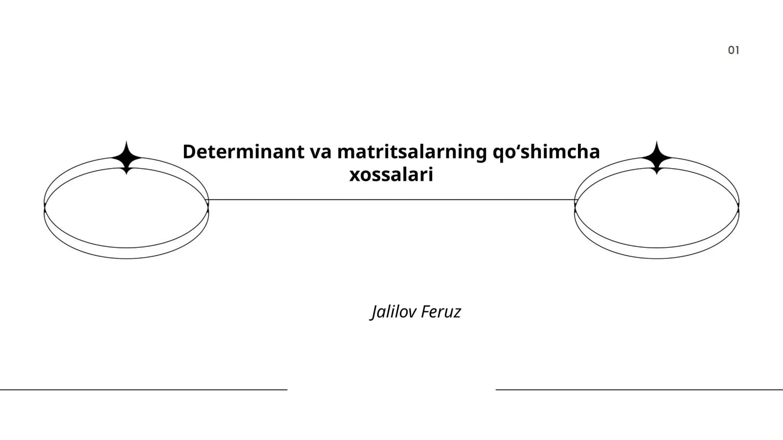 Determinant va matritsalarning qoʻshimcha xossalari