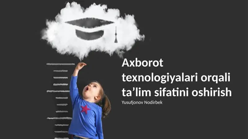 Zamonaviy ta'lim texnologiyalari