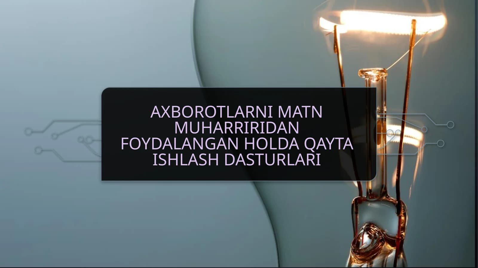 Matn ta'limi dasturlari