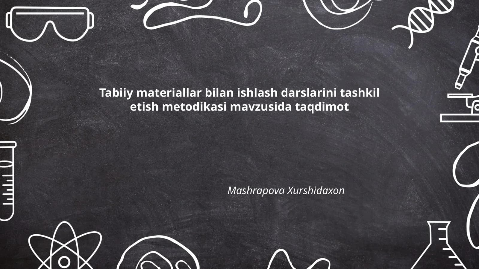 Tabiiy materiallar bilan ishlash darslarini tashkil etish metodikasi