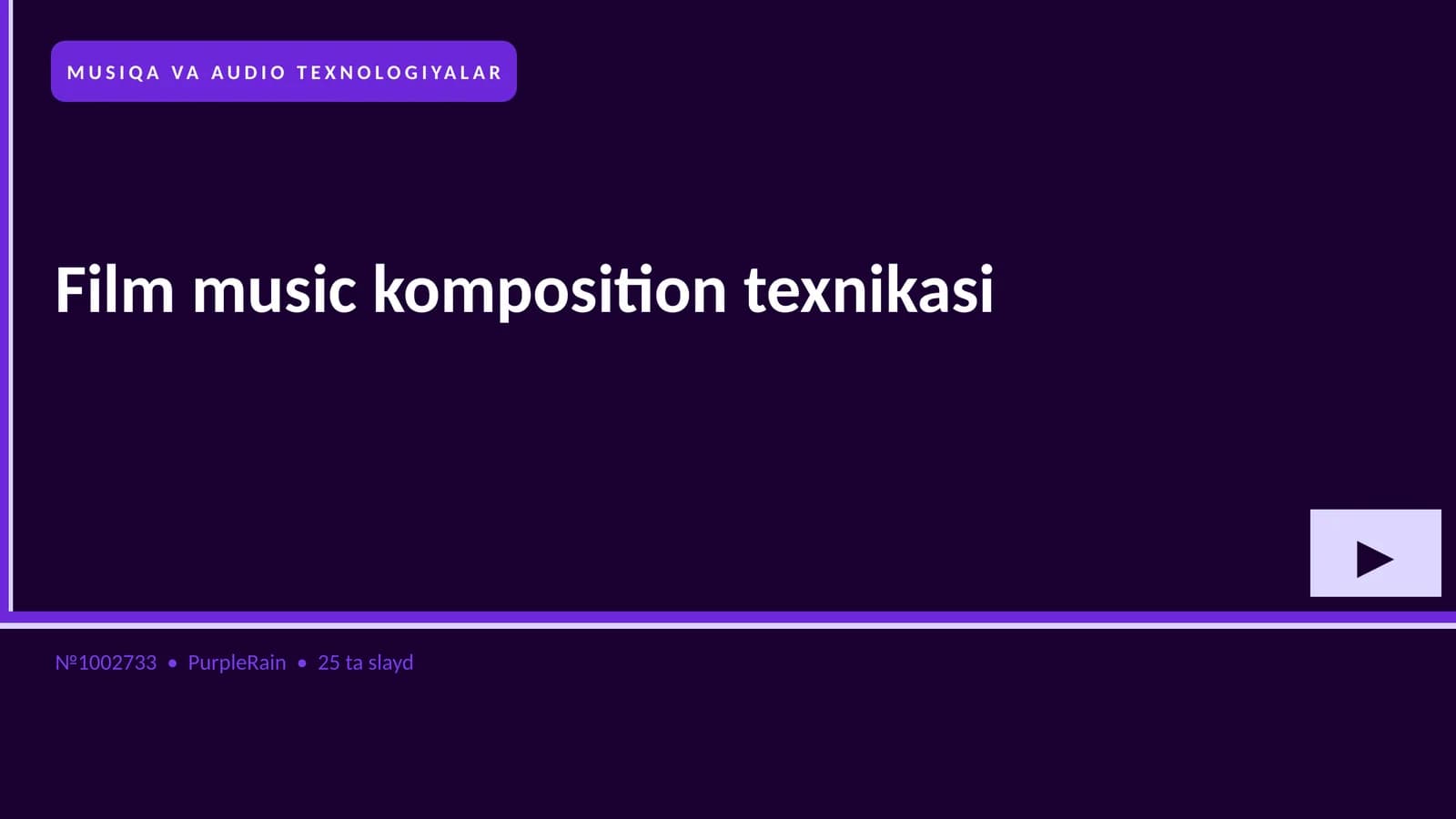 Film music komposition texnikasi