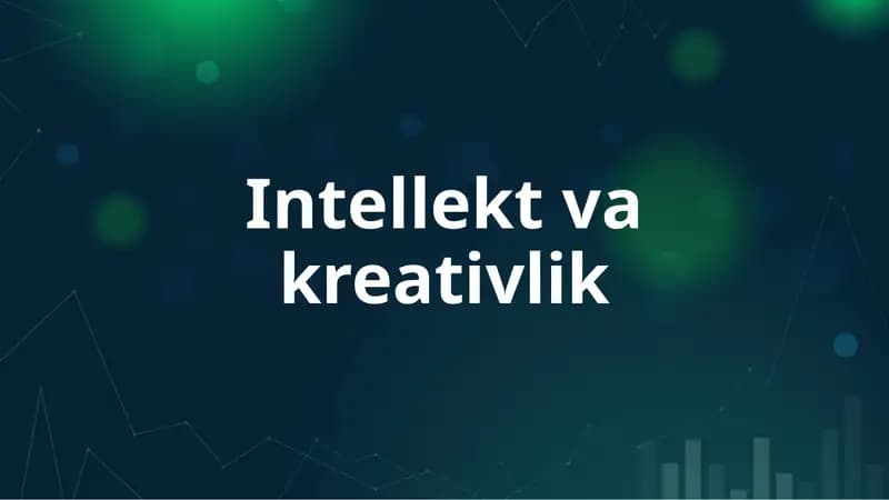 Intellekt va kreativlik