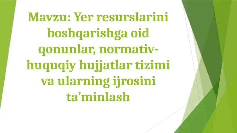 Normativ-huquqiy hujjatlar tizimi