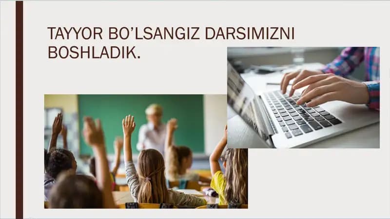 Uyg'uvazifalarni tekshirish