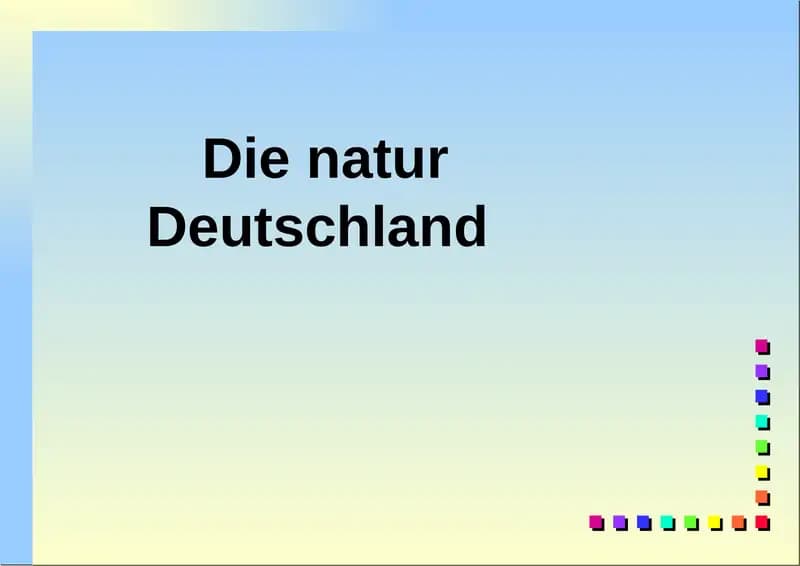 Die natur von Deutschland