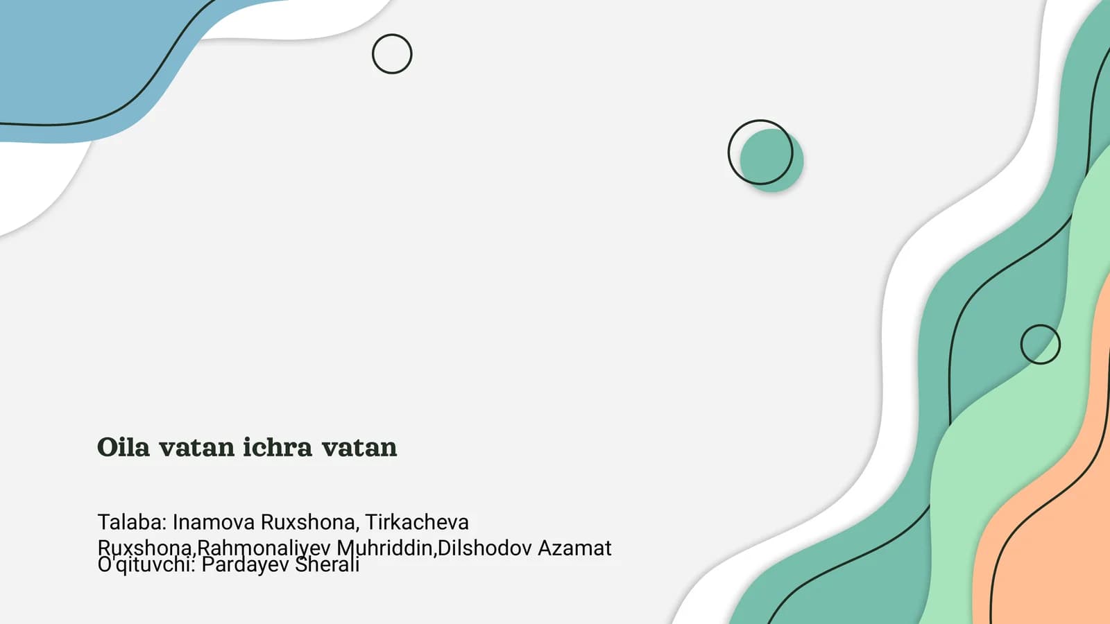 Oila va Vatan Ichra Vatan