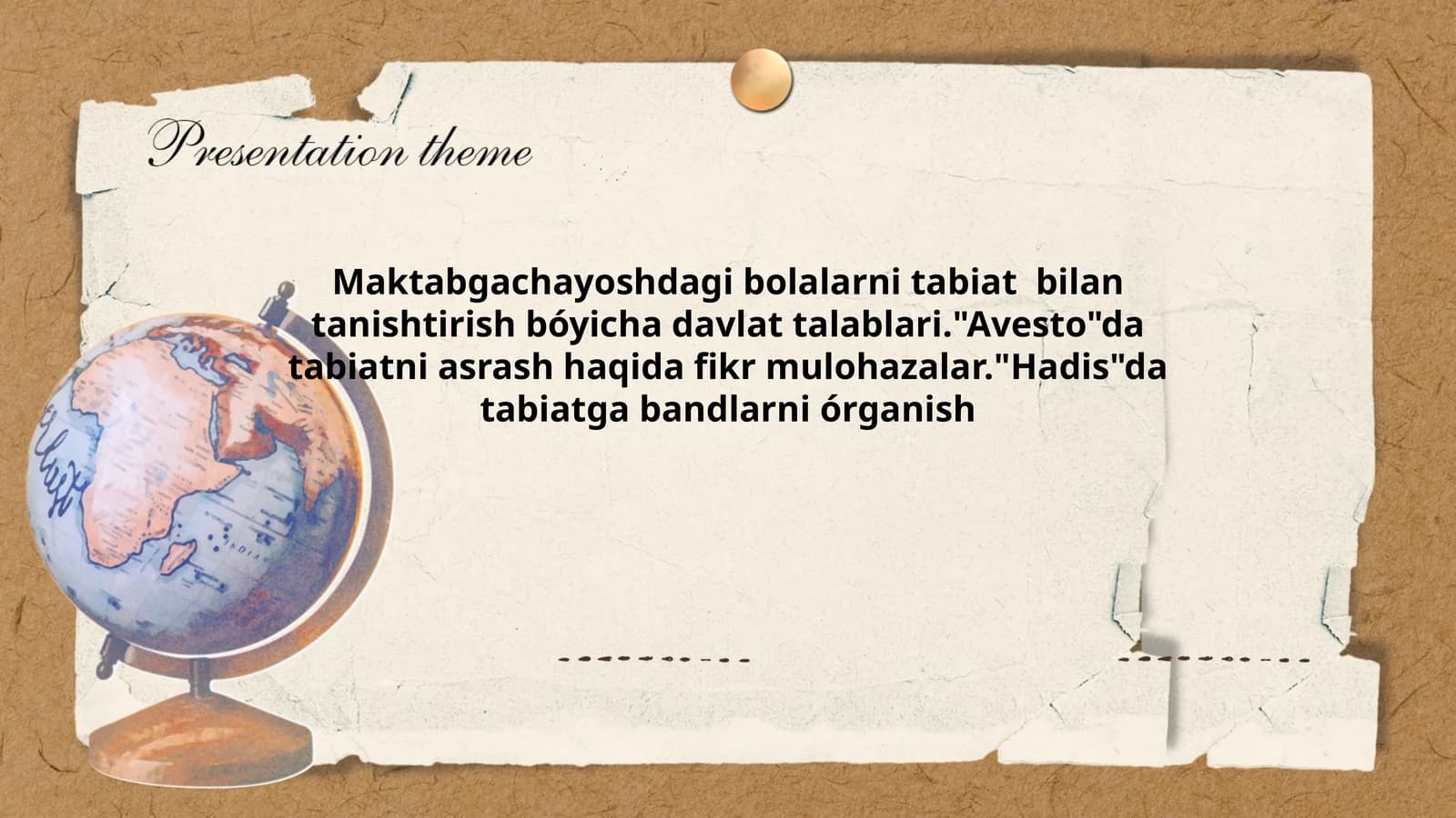 Maktabgachayoshdagi bolalarni tabiat bilan tanishtirish