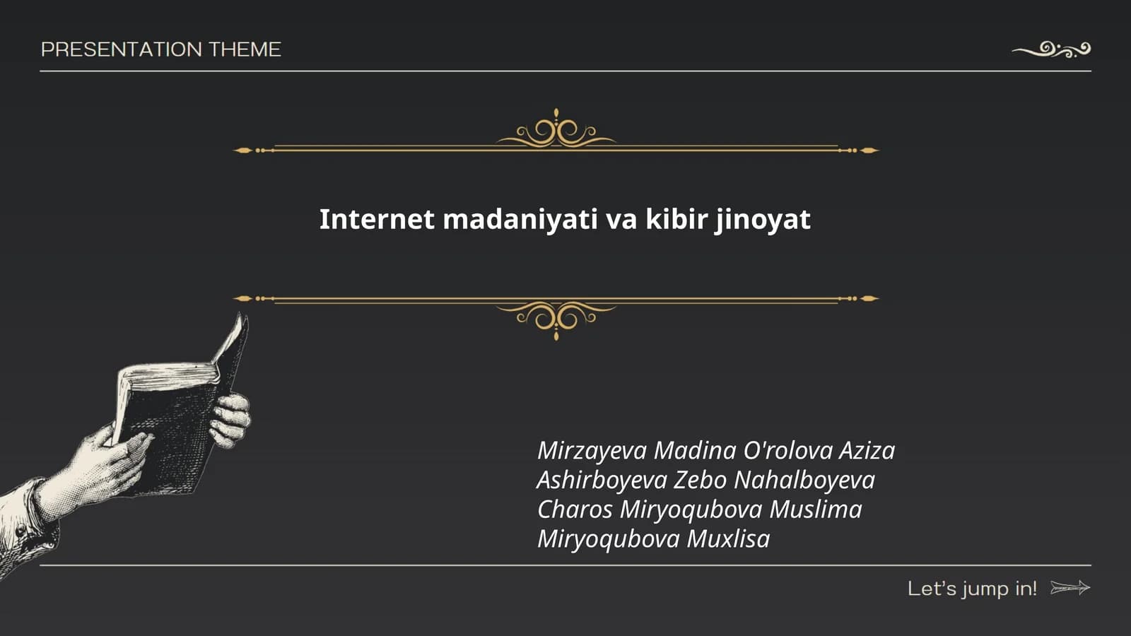 Internet madaniyati va kibir jinoyat
