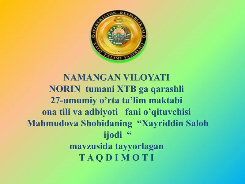 Xayriddin Saloh