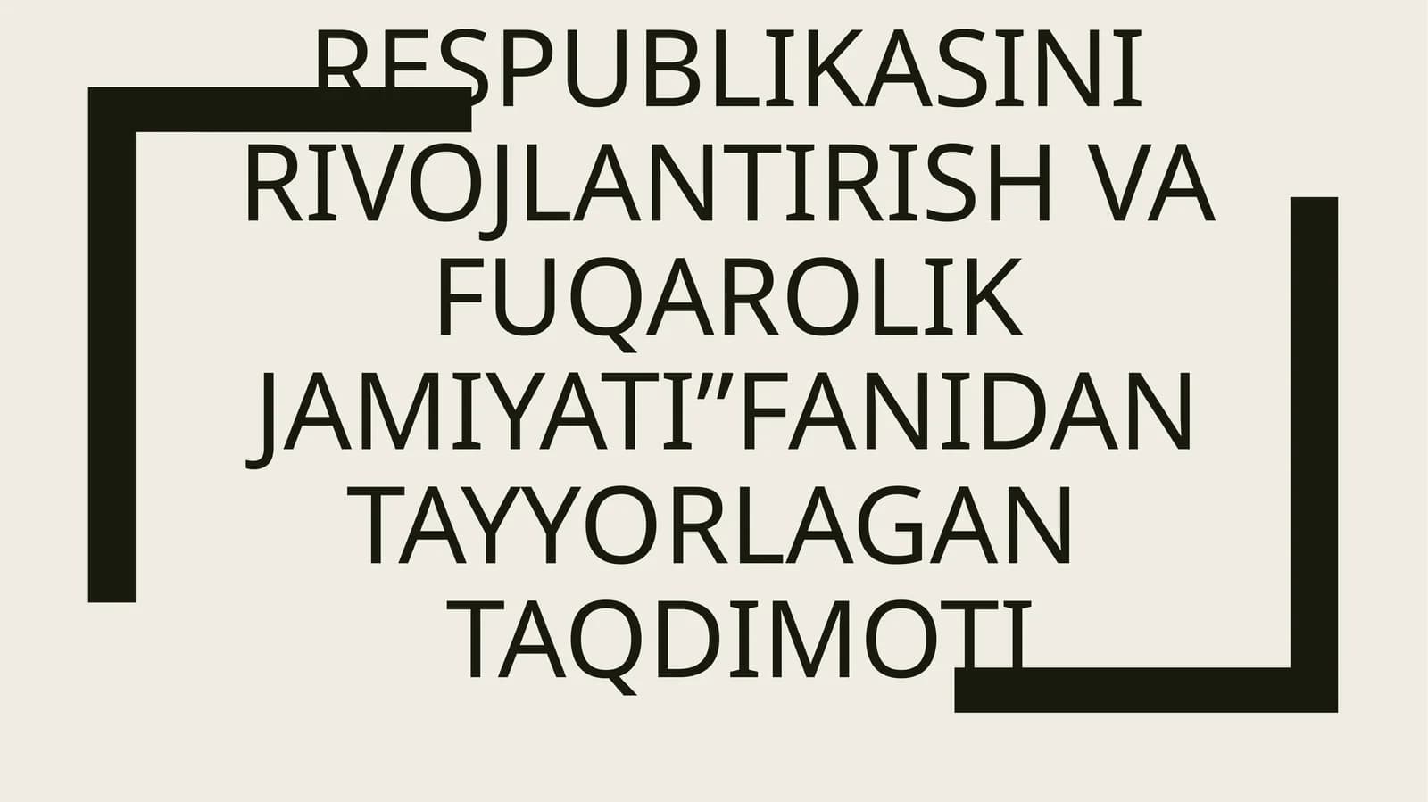 DAVOLASH ISHI FAKULIYATI 108-URUH toshboyeva masturaNING “O’ZBEKISTON RESPUBLIKASINI RIVOJLANTIRISH VA FUQAROLIK JAMIYATI”