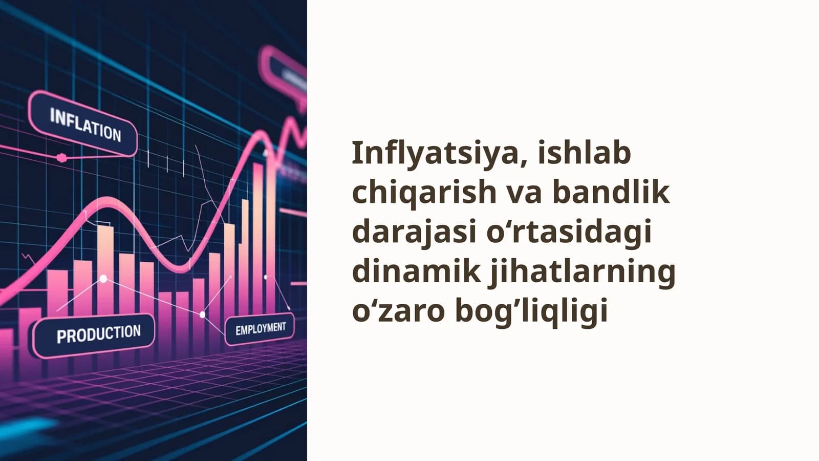 Inflyatsiya va iqtisodiy o'sish munosabatlari