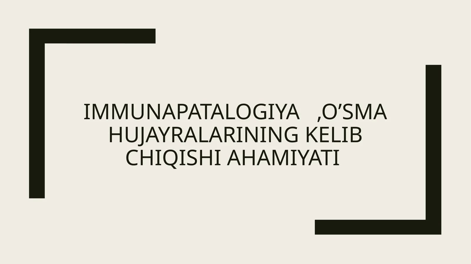 Immunopatologiya