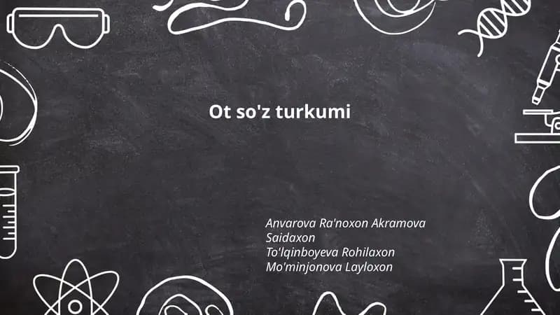 Ot so'z turkumi