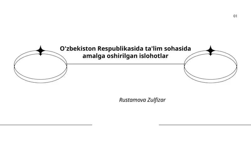 O'zbekiston Respublikasida ta'lim sohasida amalga oshirilgan islohotlar