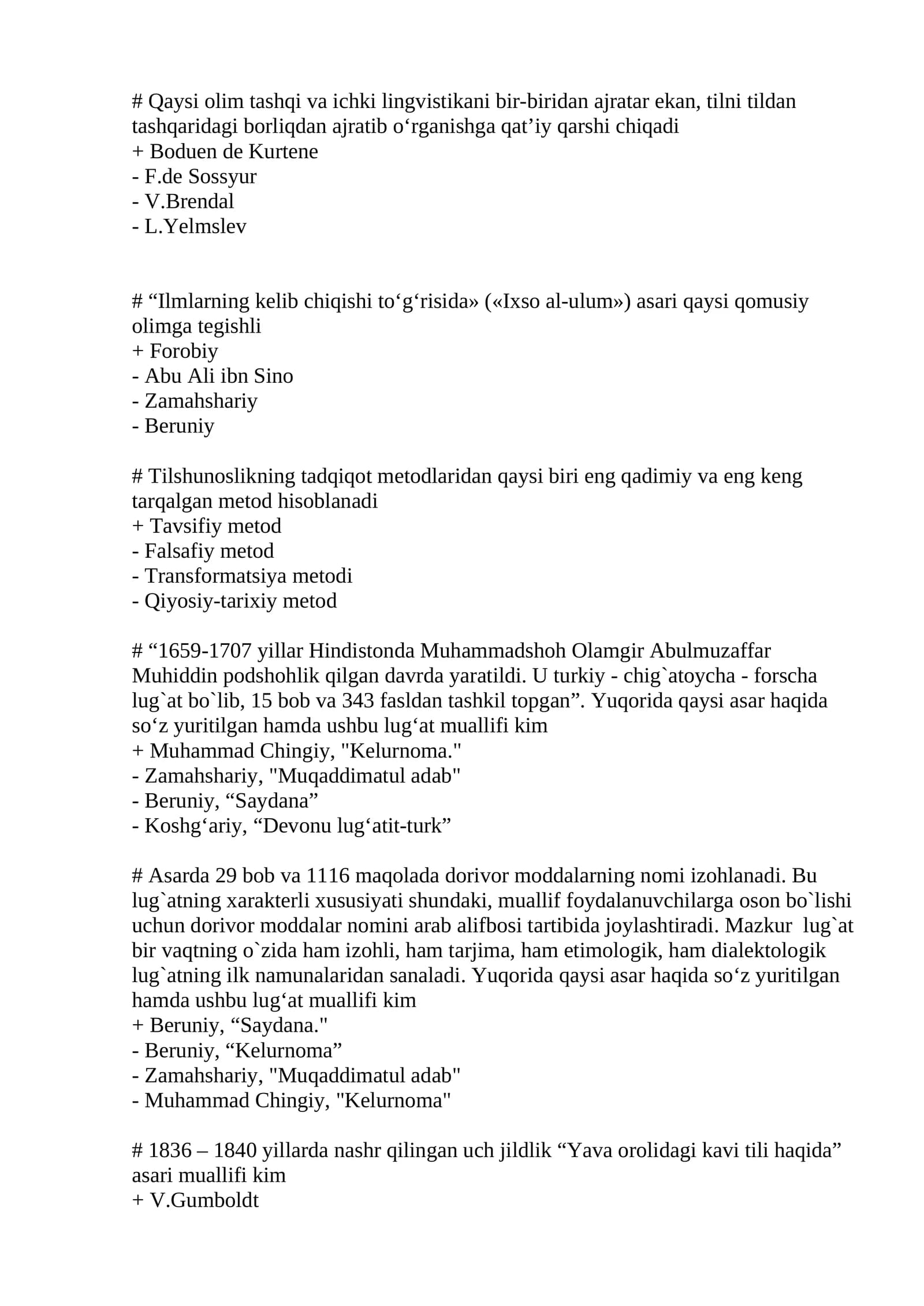 1659-1707 yillar Hindistonda Muhammadshoh Olamgir Abulmuzaffar Muhiddin podshohlik qilgan davrda yaritilgan turkiy - chig`atoycha - forschalug`at