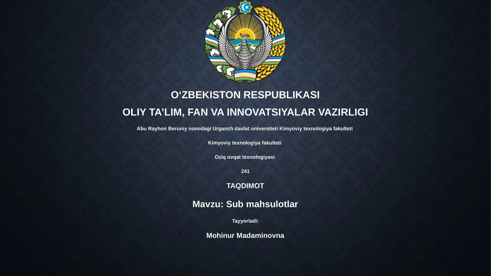 Sub mahsulotlar