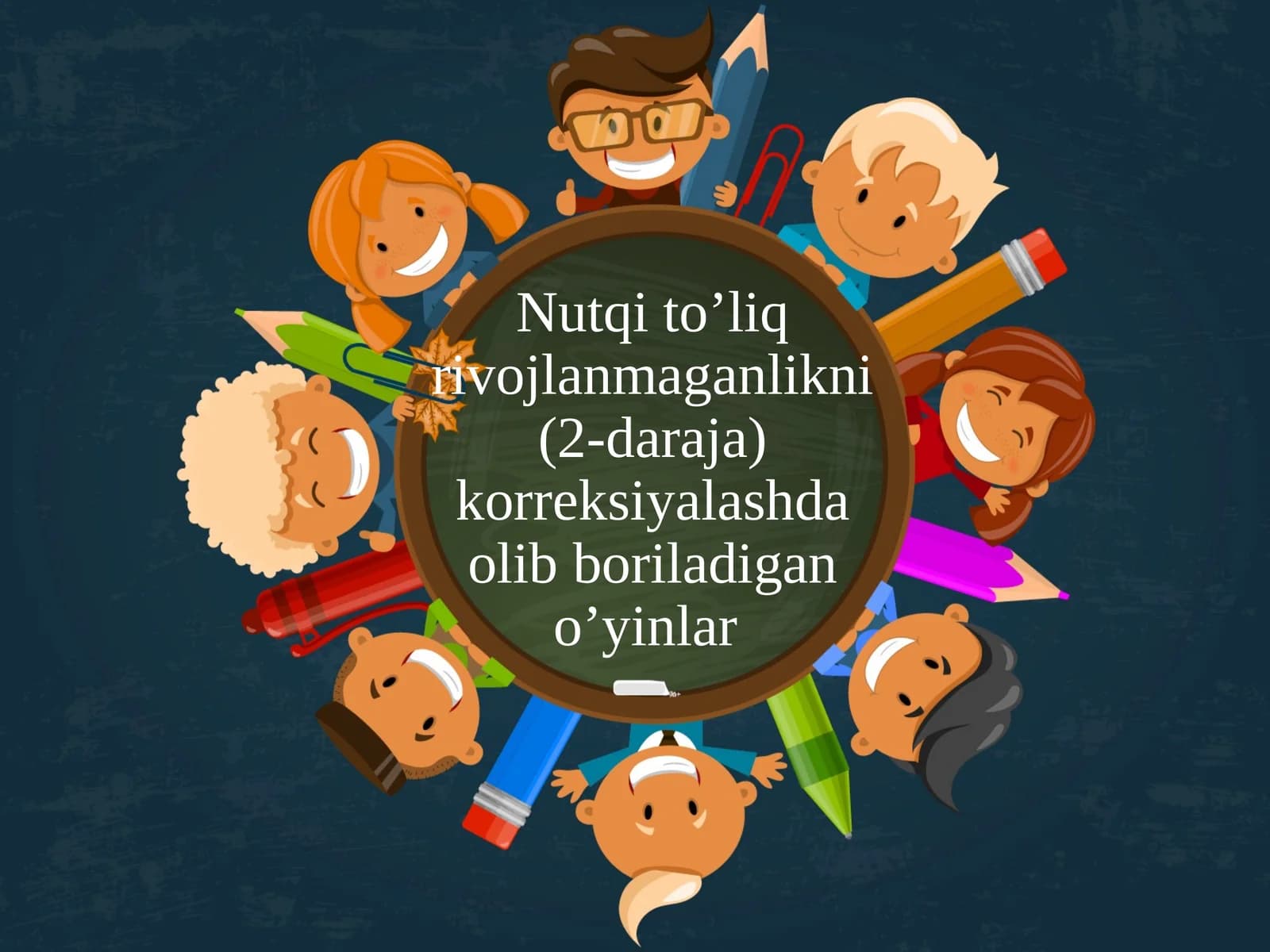 Nutqi to’liq rivojlanmaganlikni (2-daraja) korreksiyalashda olib boriladigan o’yinlar