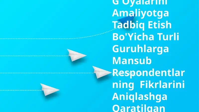 Inklyuziv Ta'Lim G'Oyalarini Amaliyotga Tadbiq Etish Bo'Yicha Turli Guruhlarga Mansub Respondentlarning Fikrlarini Aniqlashga Qaratilgan Sotsiologik Tadqiqotlar