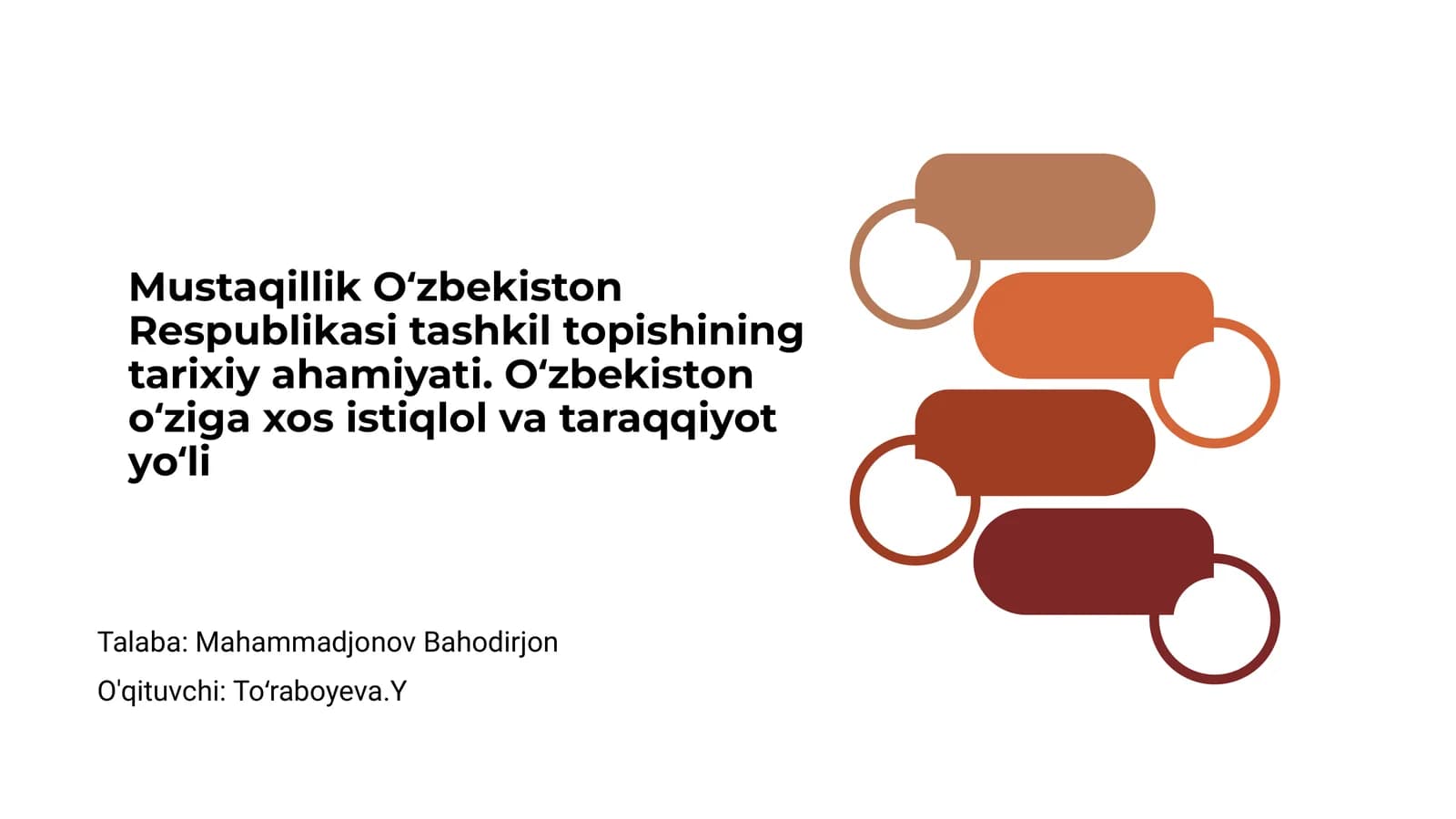 Mustaqillik O'zbekiston Respublikasi Tashkil Topishining Tarixiy Ahamiyati