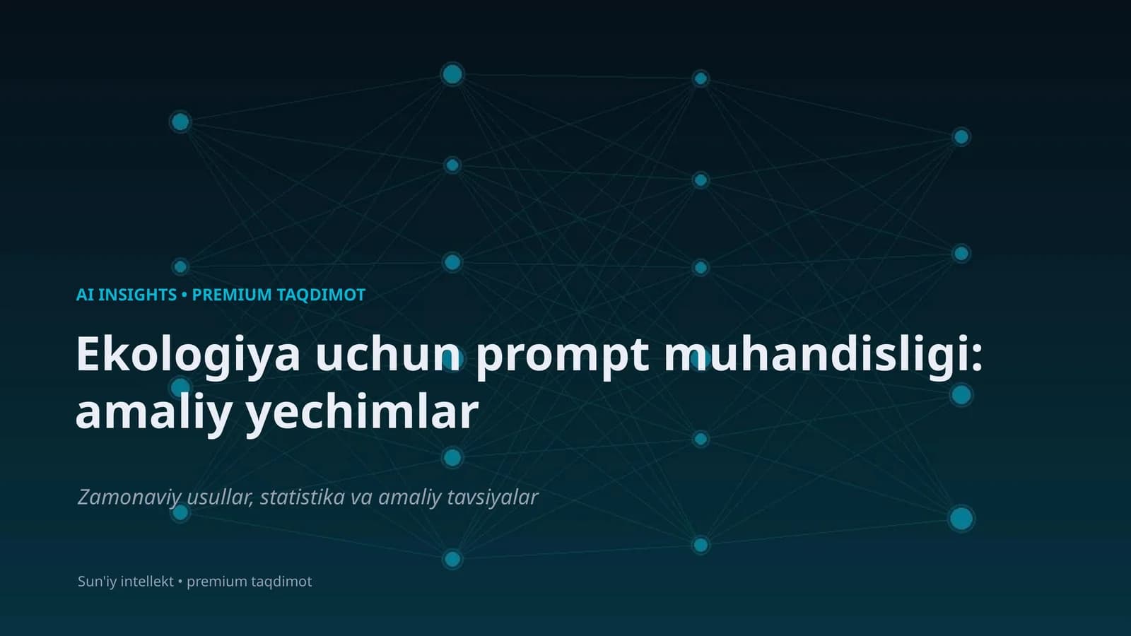 AI INSIGHTS • PREMIUM TAQDIMOT