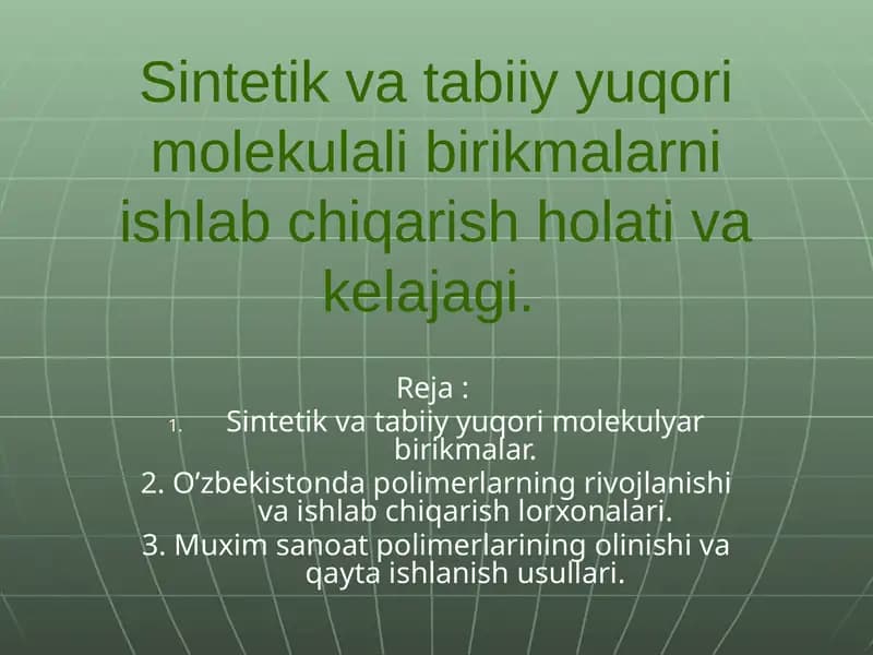 Polimerlar