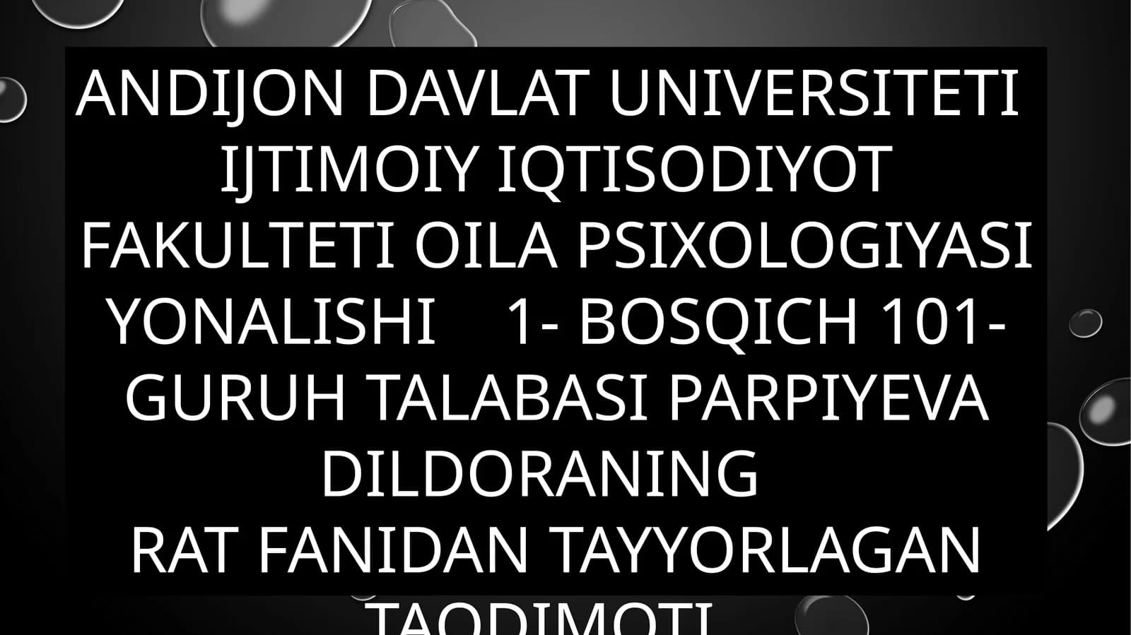 RAQAMLI AHBOROT TEXNOLOGIYALARI FANINING MAQSADI PREDMETI VA VAZIFALARI