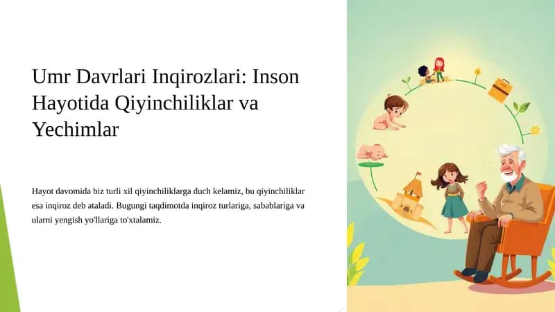 Umr Davrlari Inqirozlari: Inson Hayotida Qiyinchiliklar va Yechimlar