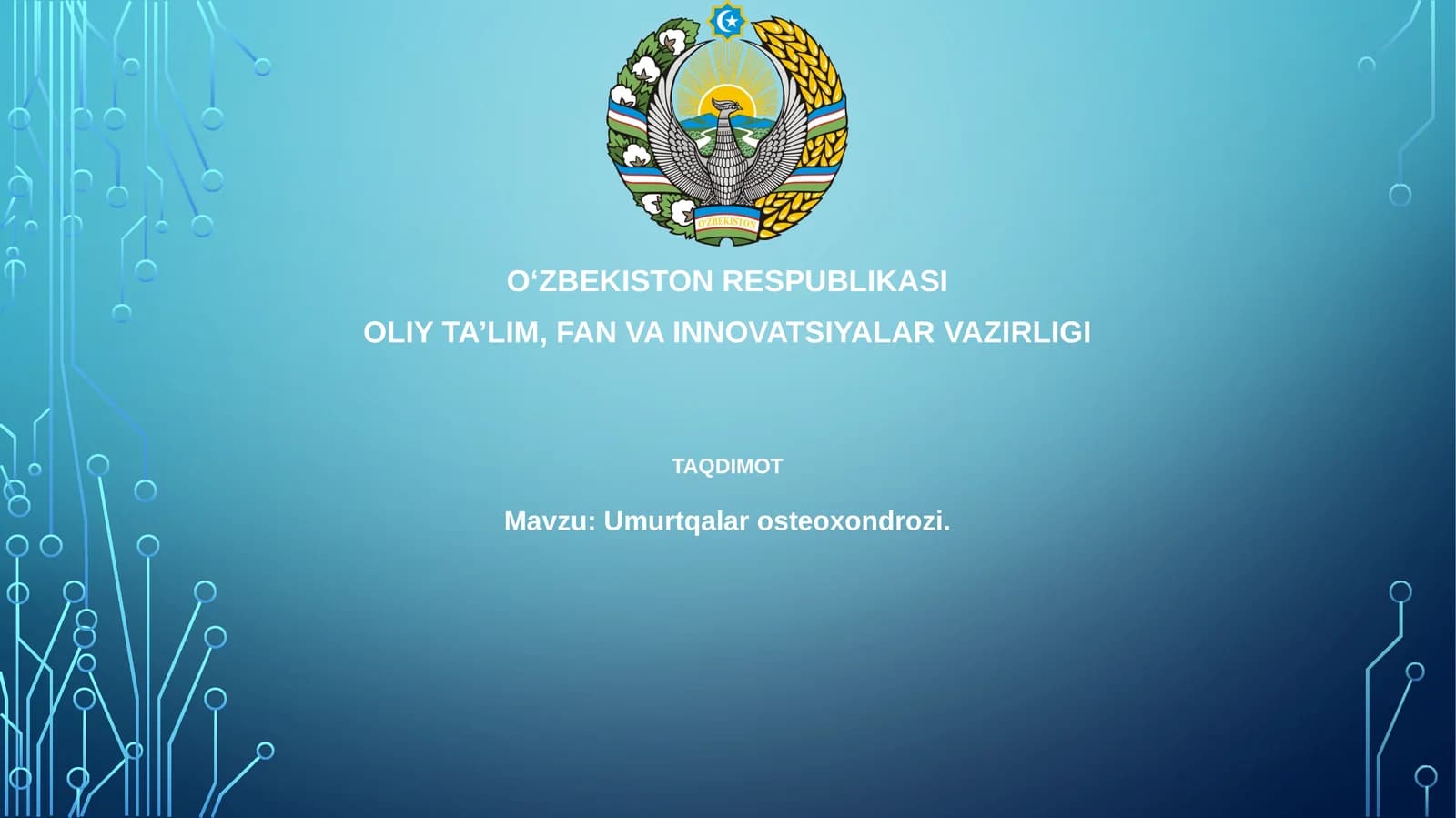 Umurtqalar osteoxondrozi