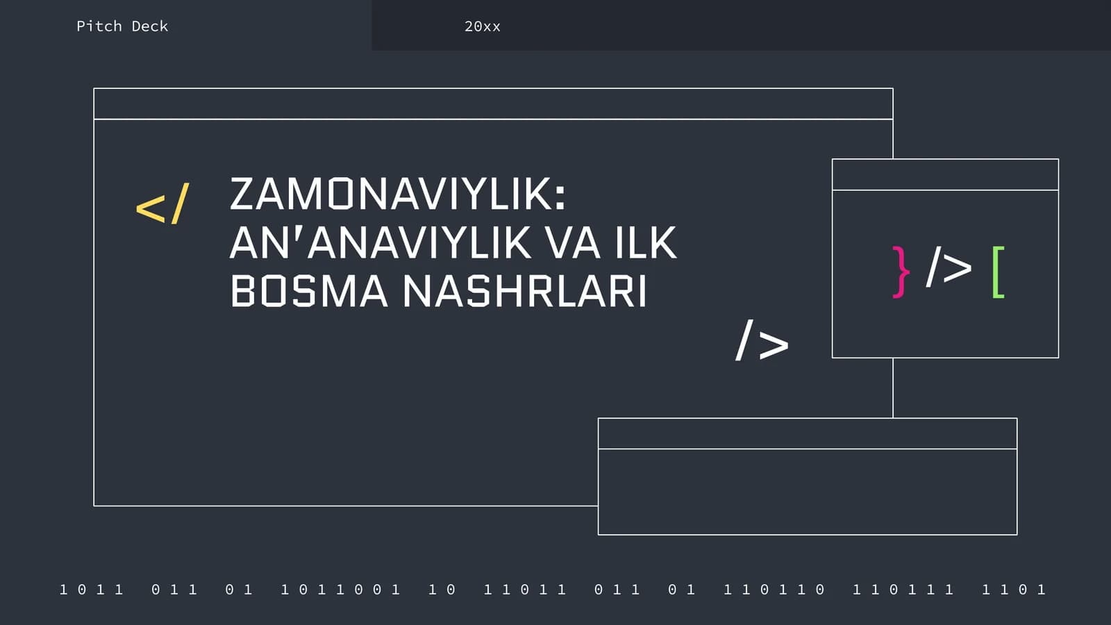 ZAMONAVIYLIK: AN’ANAVIYLIK VA ILK BOSMA NASHRLARI