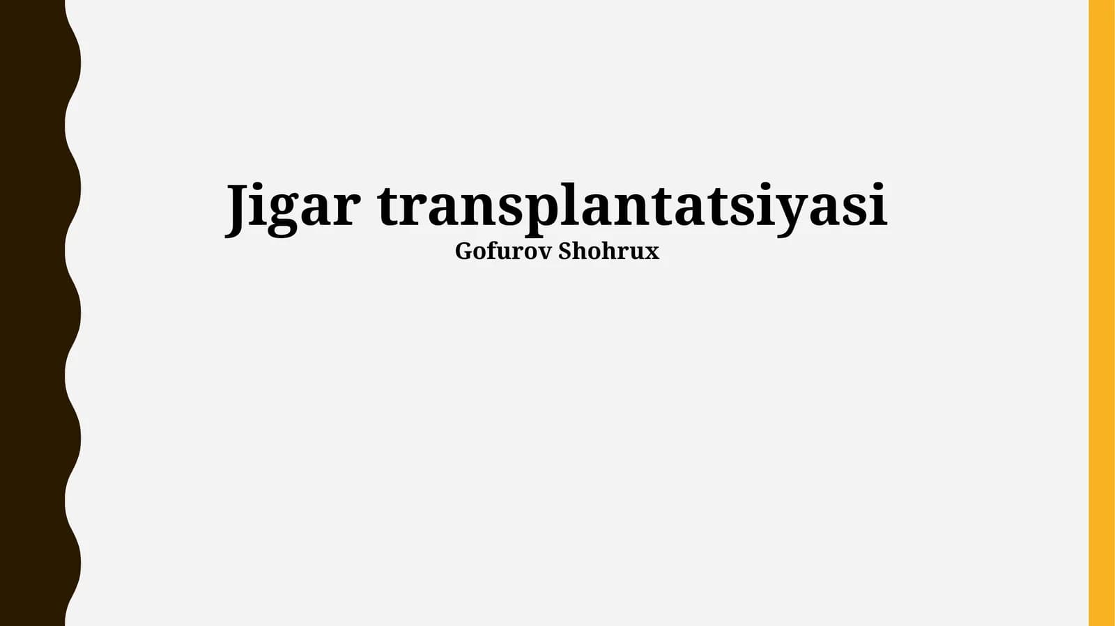 Jigar transplantatsiyasi