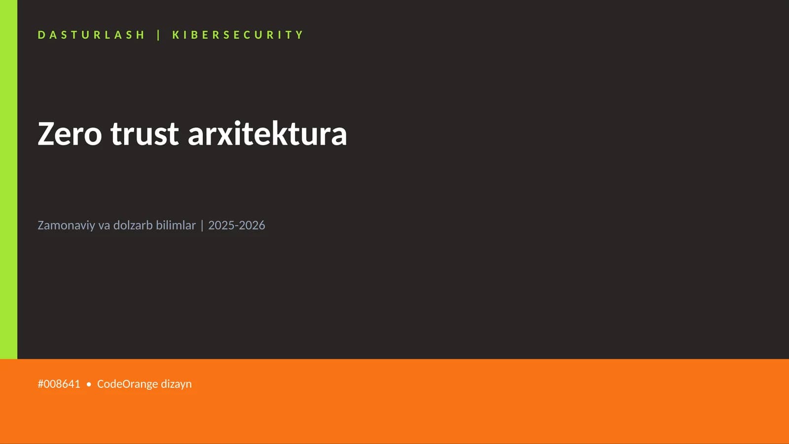Zero trust arxitektura