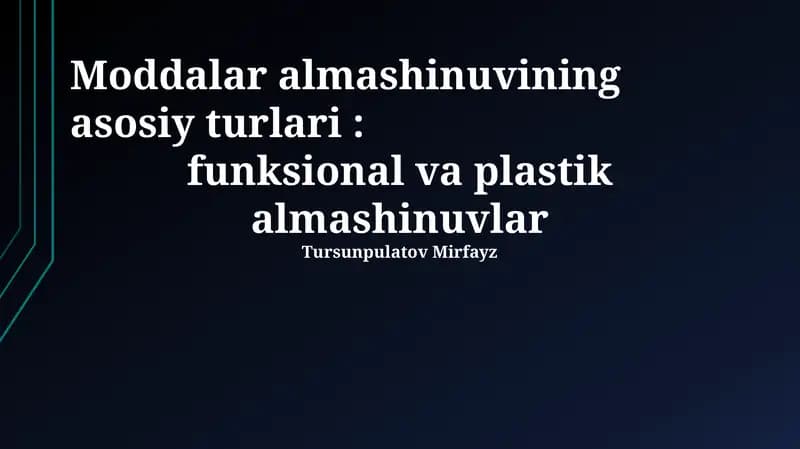 Moddalar almashinuvi