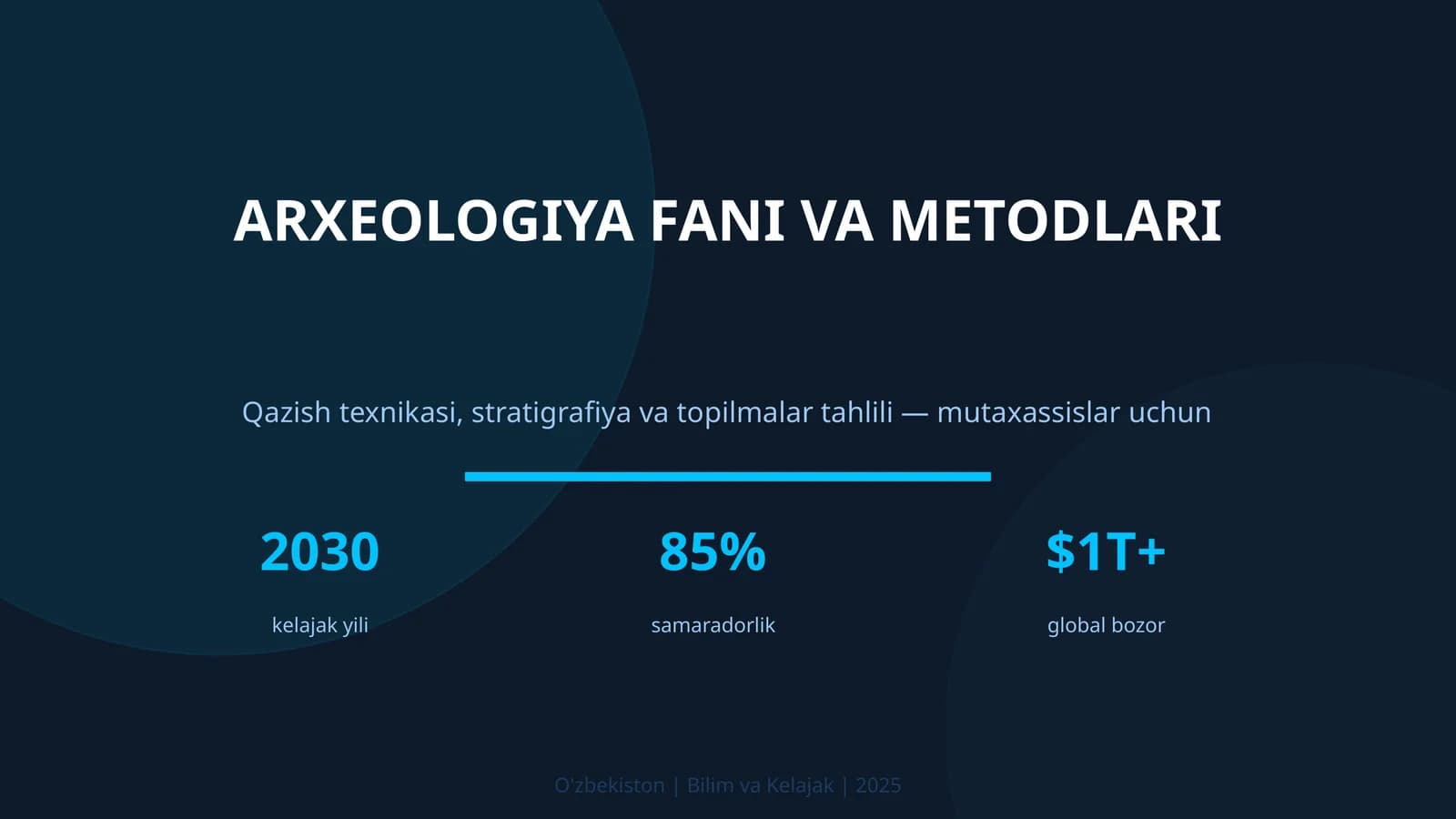ARXEOLOGIYA FANI VA METODLARI