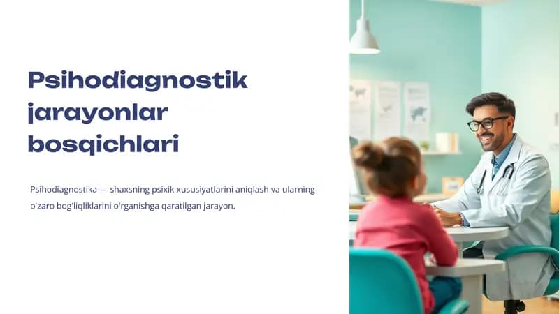 Psihodiagnostik jarayonlar bosqichlari