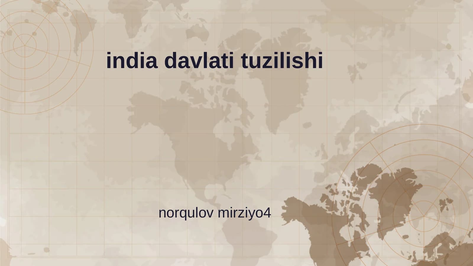 India Davlati Tuzilishi