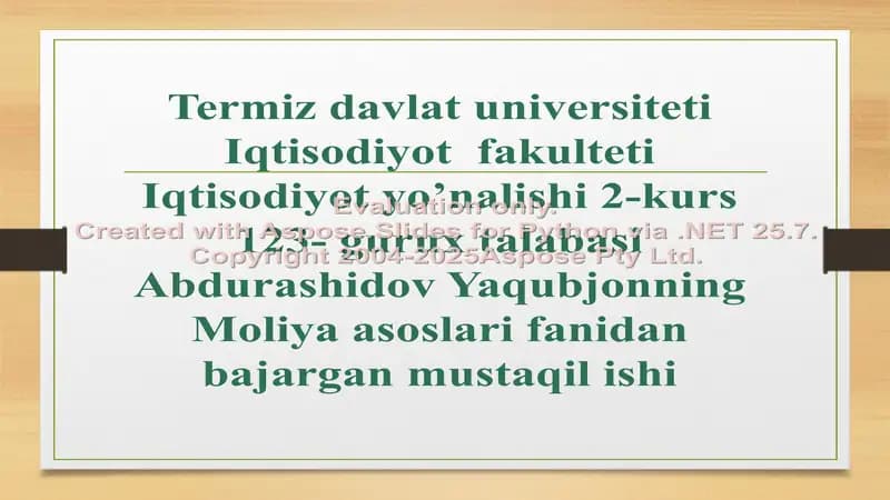 O‘zbekiston Respublikasi Moliya Vazirligining moliya boshqarishdagi vazifalari, huquq va majburiyatlari