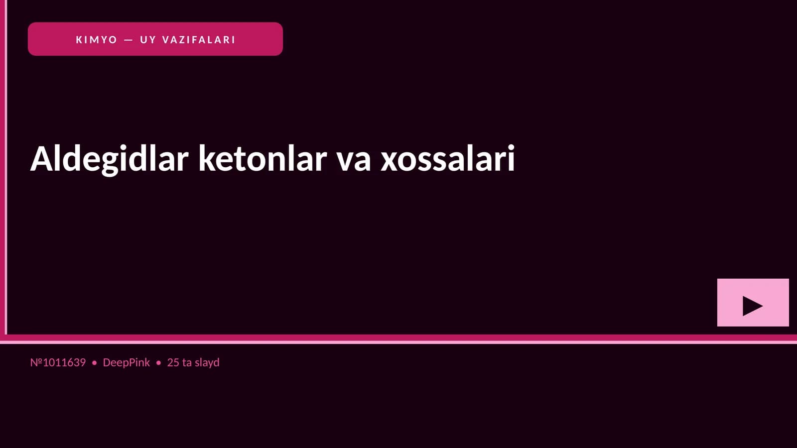 Aldegidlar ketonlar va xossalari