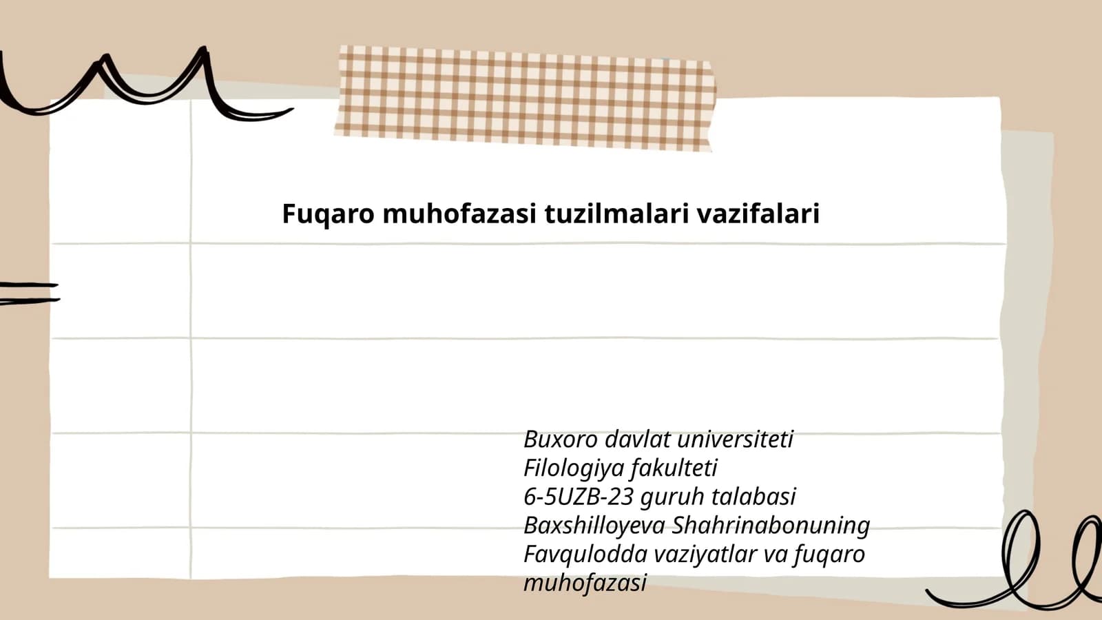 Fuqaro muhofazasi tuzilmalari vazifalari