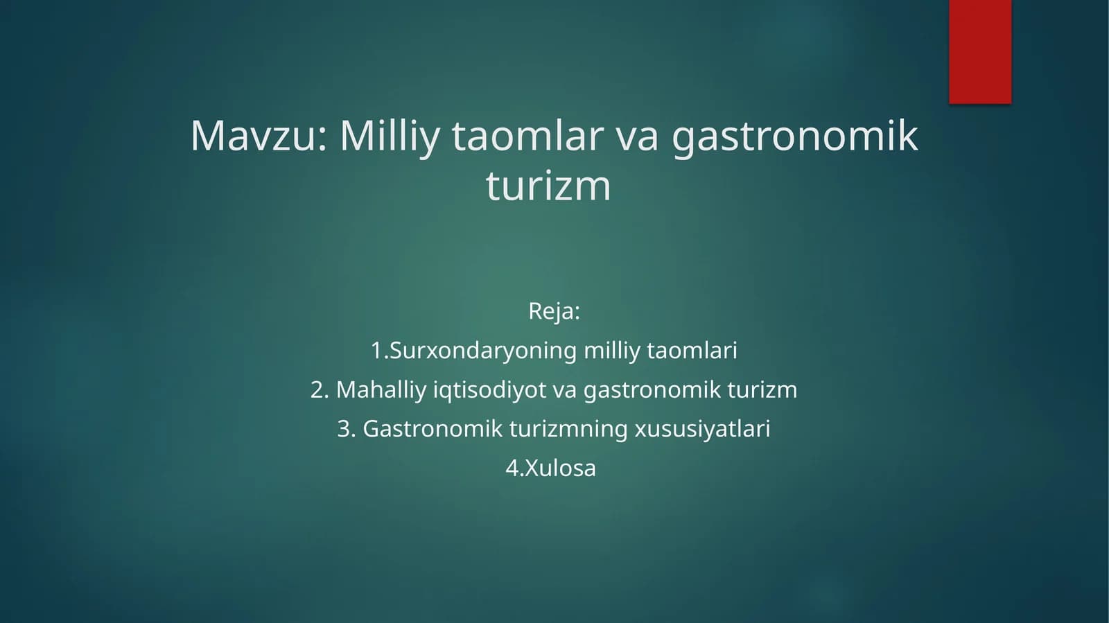 Surxondaryoning milliy taomlari