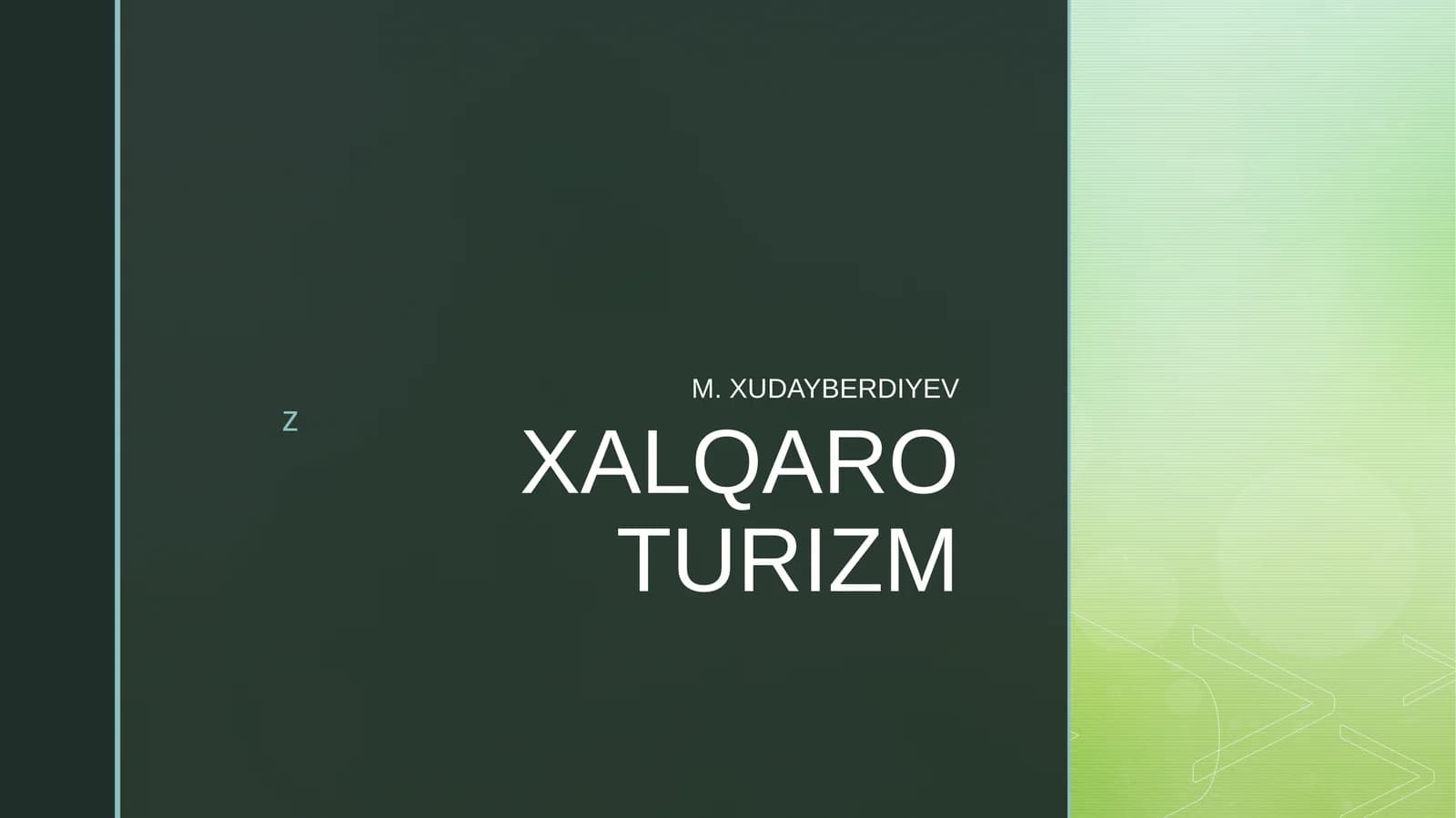 XALQAROTURIZM